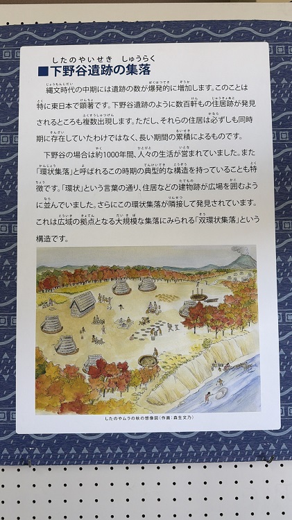 下野谷遺跡の説明です