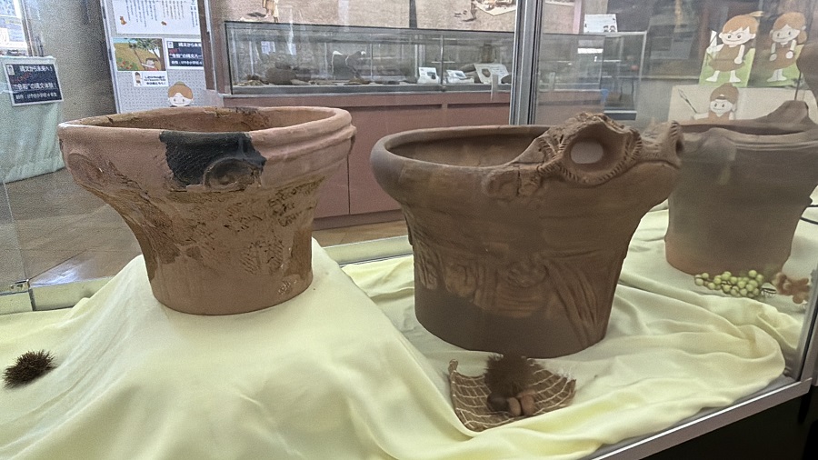 炉に使われていた土器